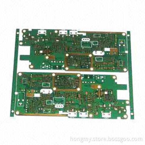 4-layer PCB with 0.5 to 6oz Cooper Thickness, Green Solder Mask and 18 to 40um Copper Plating Hole